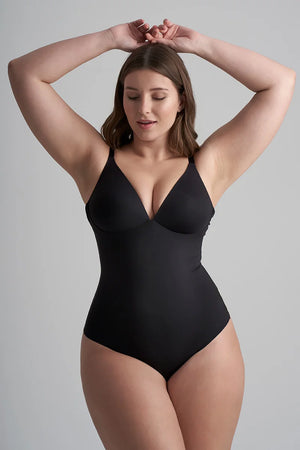 ByeBra - Sculpting Shapewear (Strong Support) Sculpting Bodysuit Padded Wire Free Black