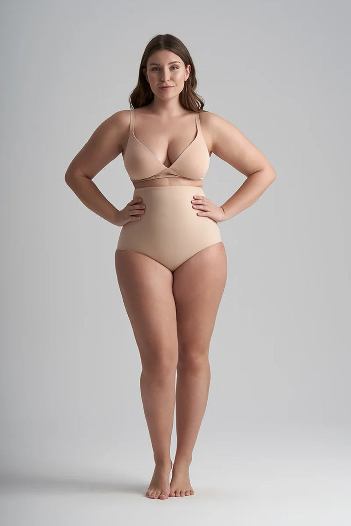 ByeBra - Sculpting Shapewear (Strong Support) Sculpting High Waist Brief Beige