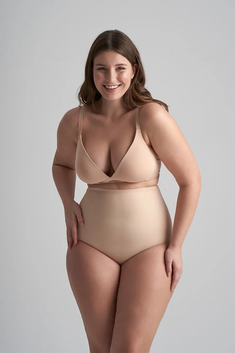 ByeBra - Sculpting Shapewear (Strong Support) Sculpting High Waist Brief Beige