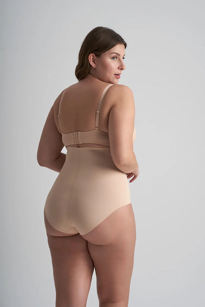 ByeBra - Sculpting Shapewear (Strong Support) Sculpting High Waist Brief Beige