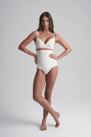 ByeBra - Sculpting Shapewear (Strong Support) Sculpting High Waist Brief Ivory