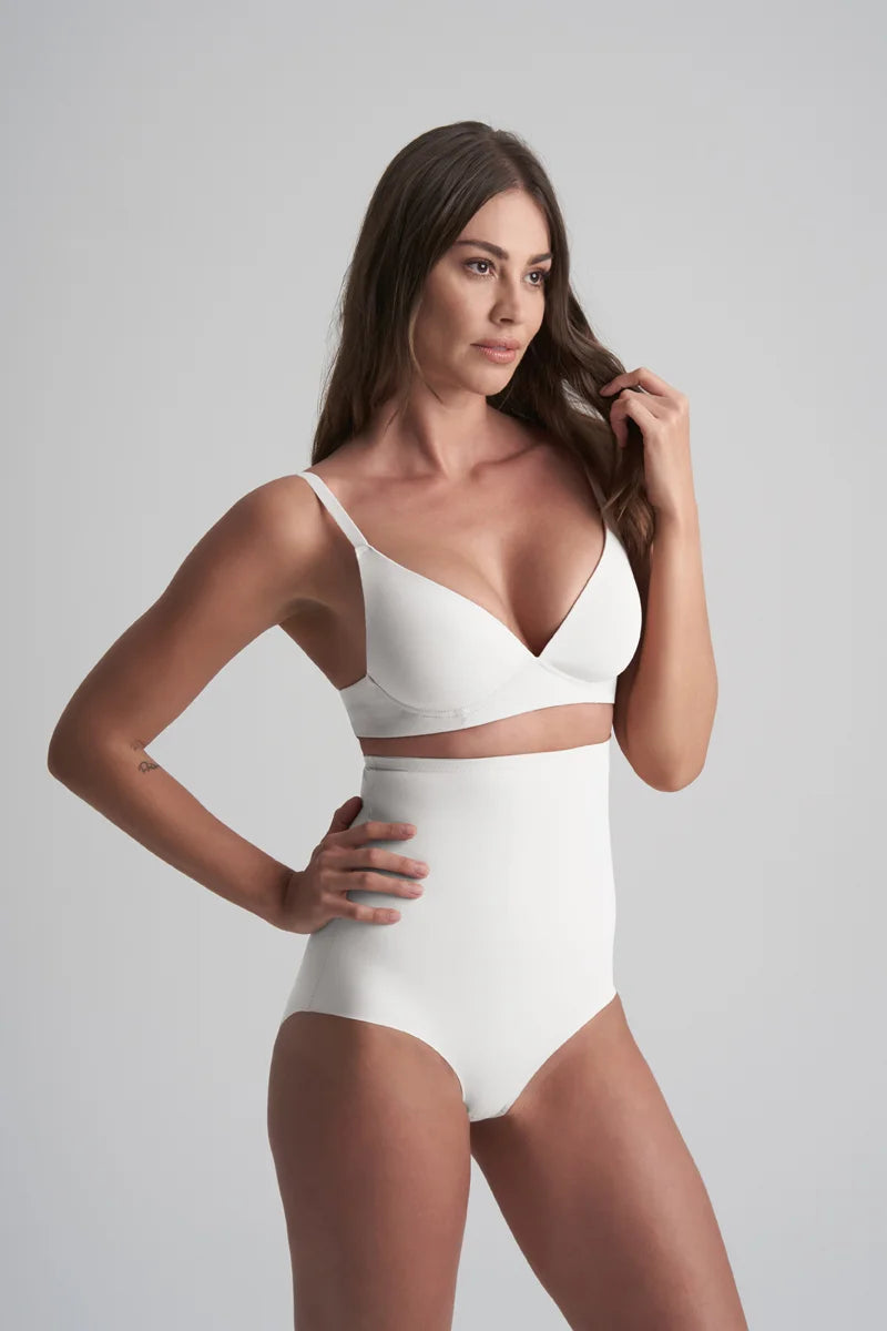 ByeBra - Sculpting Shapewear (Strong Support) Sculpting High Waist Brief Ivory