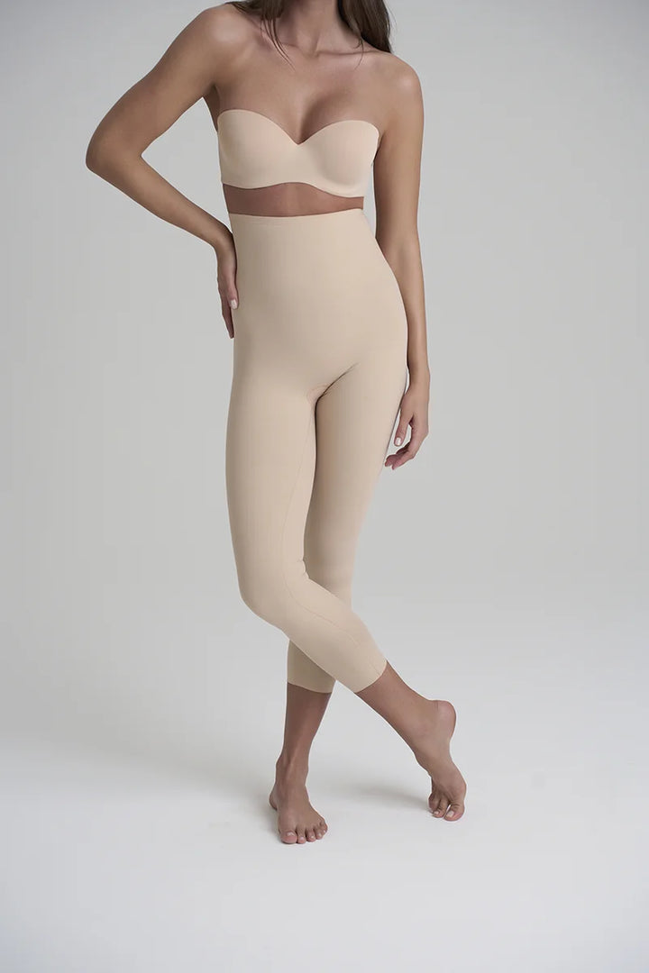 ByeBra - Sculpting Shapewear (Strong Support) Sculpting High Waist Capri Beige