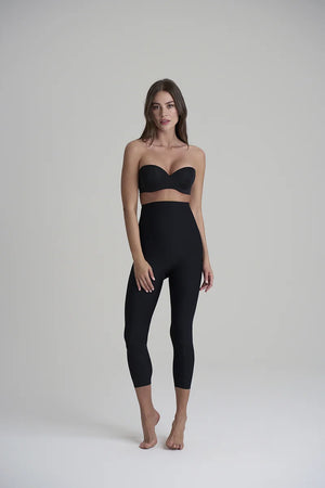 ByeBra - Sculpting Shapewear (Strong Support) Sculpting High Waist Capri Black