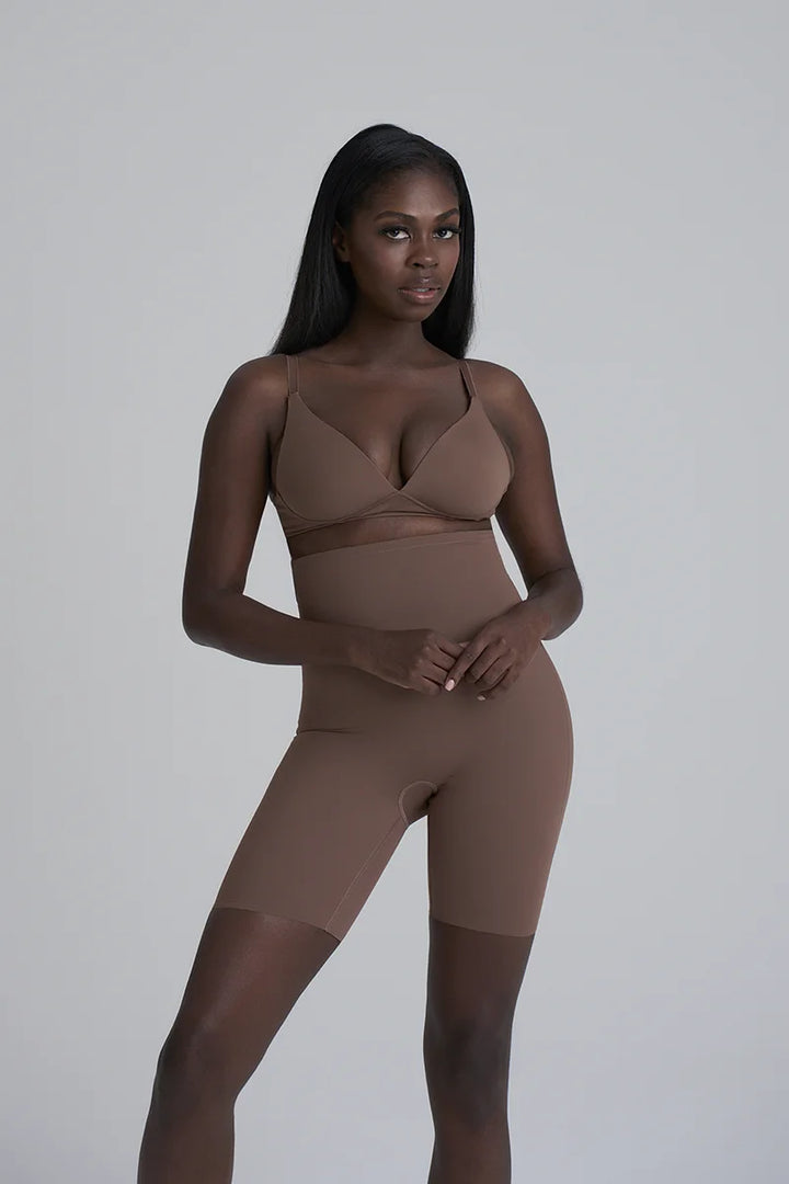 ByeBra - Sculpting Shapewear (Strong Support) Sculpting High Waist Short Cocoa