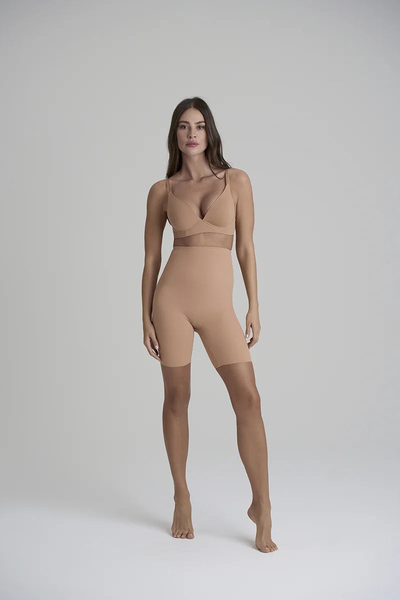 ByeBra - Sculpting Shapewear (Strong Support) Sculpting High Waist Short Honey