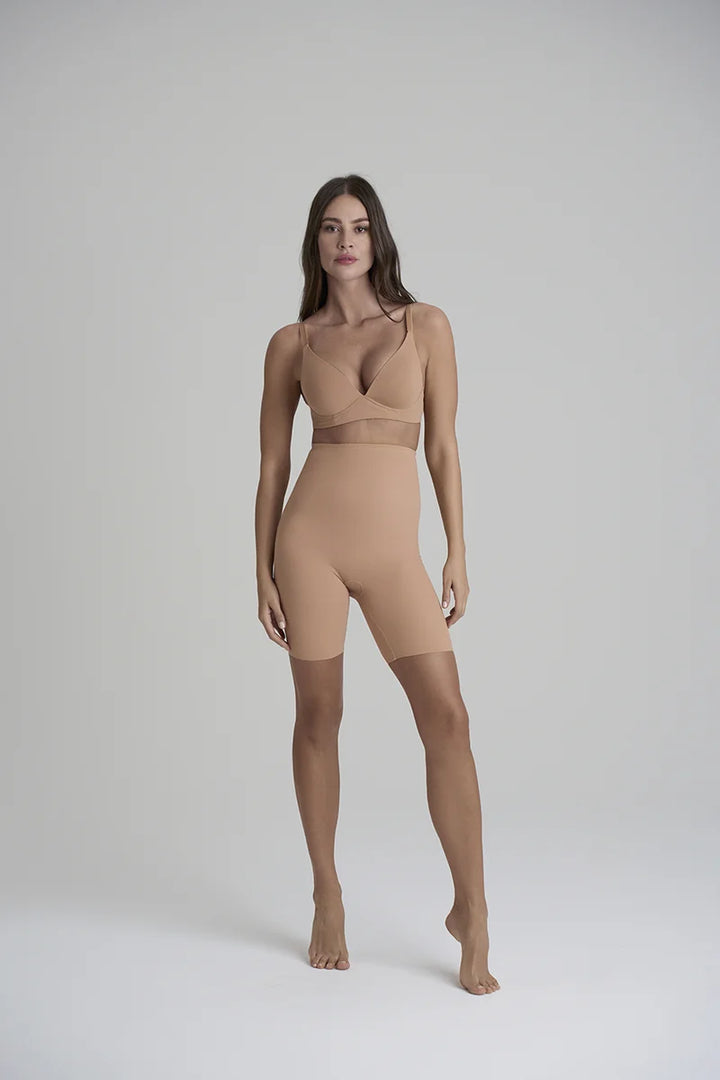 ByeBra - Sculpting Shapewear (Strong Support) Sculpting High Waist Short Honey