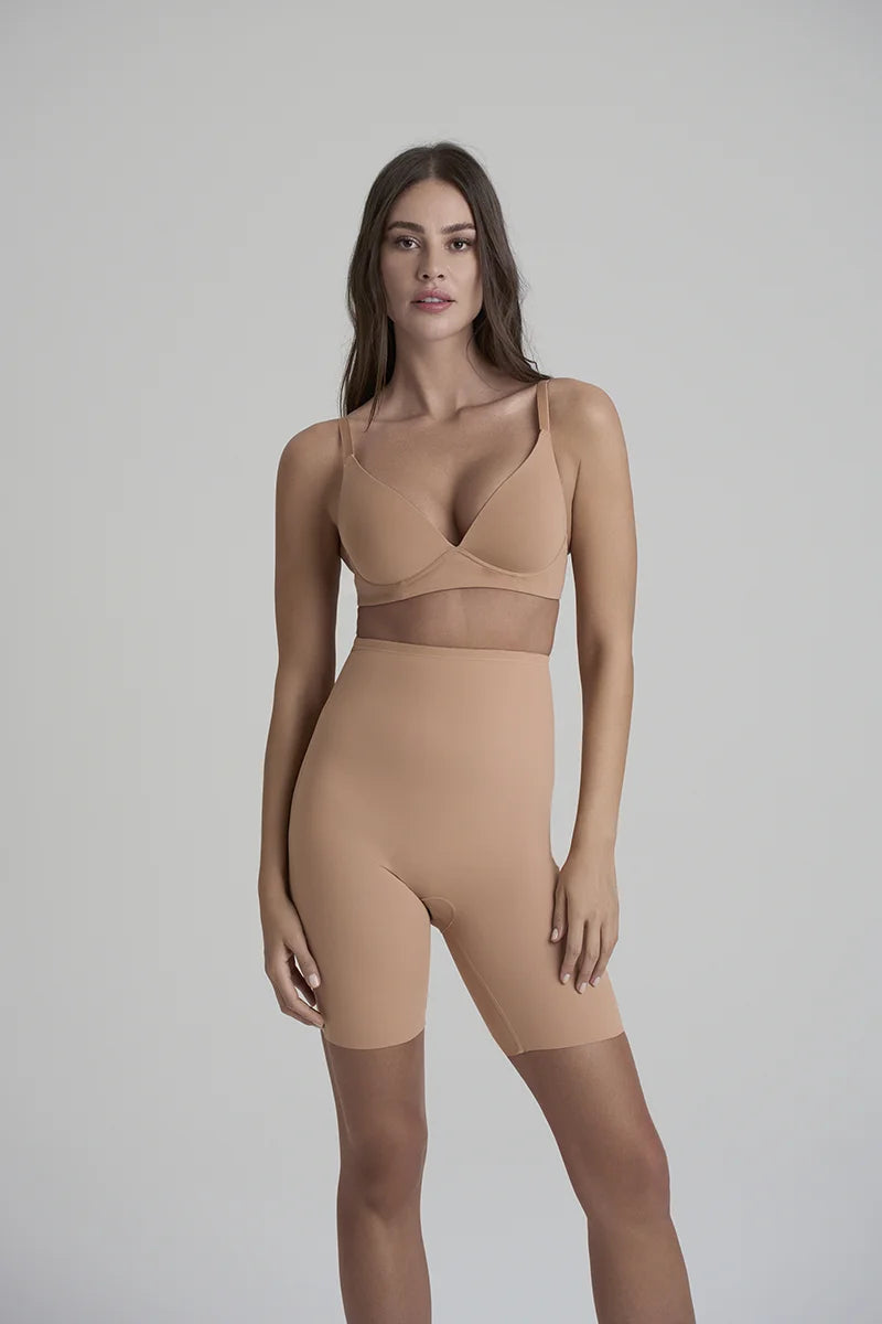 ByeBra - Sculpting Shapewear (Strong Support) Sculpting High Waist Short Honey