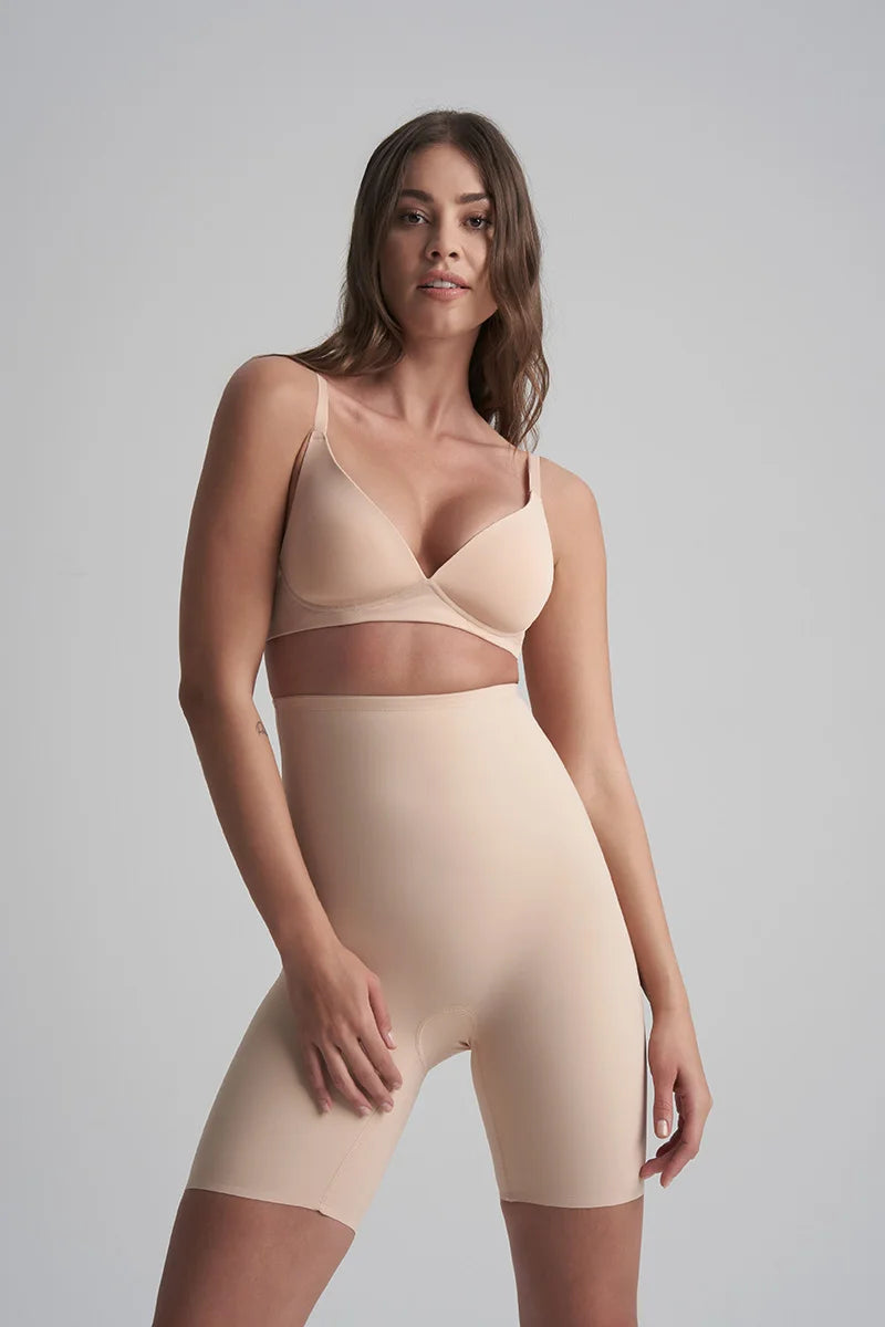 ByeBra - Sculpting Shapewear (Strong Support) Sculpting High Waist Short Beige