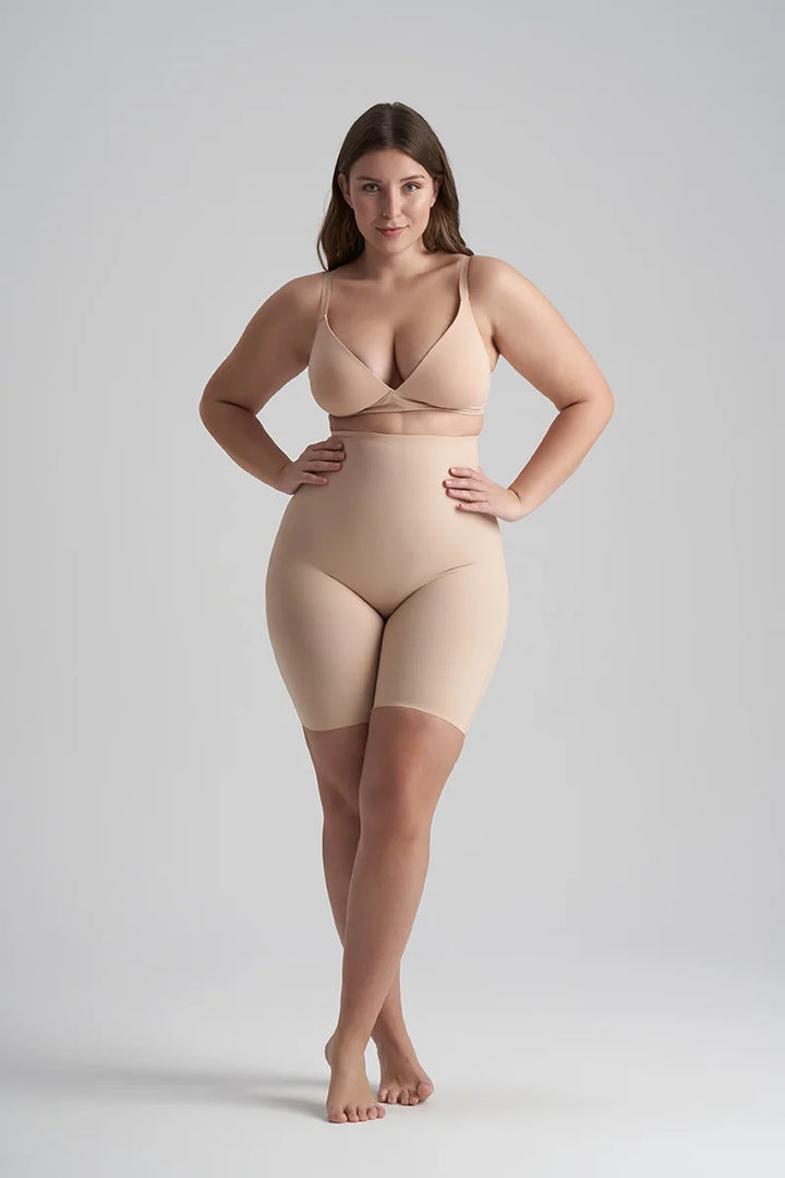 ByeBra - Sculpting Shapewear (Strong Support) Sculpting High Waist Short Beige