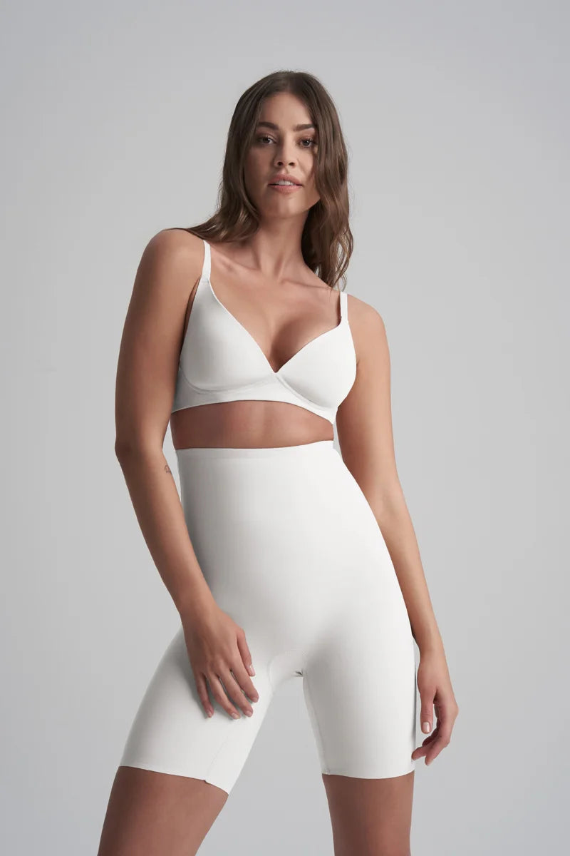 ByeBra - Sculpting Shapewear (Strong Support) Sculpting High Waist Short Ivory