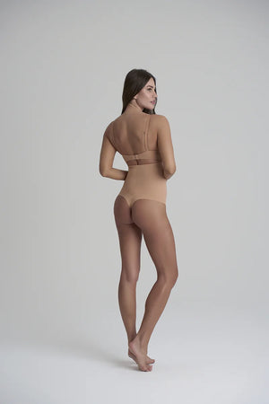 ByeBra - Sculpting Shapewear (Strong Support) Sculpting High Waist Thong Honey