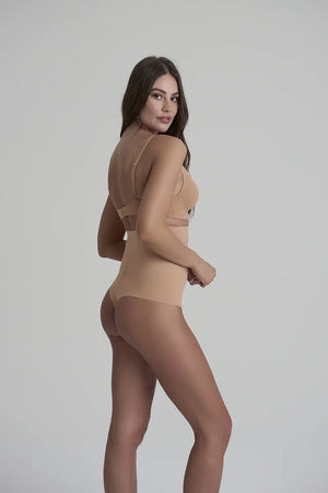 ByeBra - Sculpting Shapewear (Strong Support) Sculpting High Waist Thong Honey