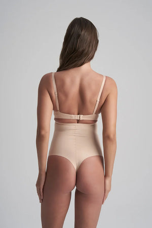 ByeBra - Sculpting Shapewear (Strong Support) Sculpting High Waist Thong Beige