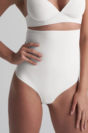 ByeBra - Sculpting Shapewear (Strong Support) Sculpting High Waist Thong Ivory