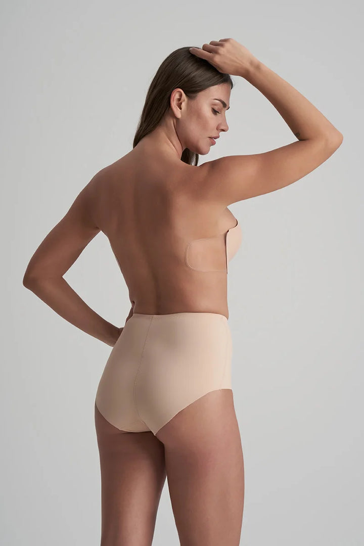 ByeBra - Sculpting Shapewear (Strong Support) Sculpting Mid Waist Brief Beige