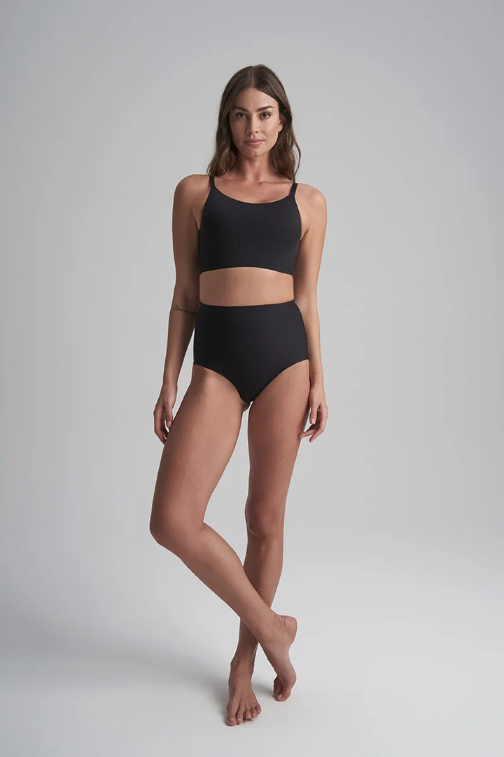 ByeBra - Sculpting Shapewear (Strong Support) Sculpting Mid Waist Brief Black