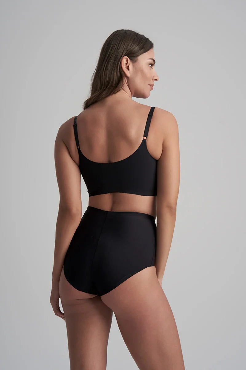 ByeBra - Sculpting Shapewear (Strong Support) Sculpting Mid Waist Brief Black