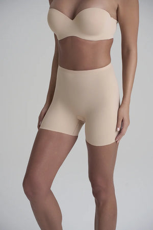 ByeBra - Sculpting Shapewear (Strong Support) Sculpting Mid Waist Shorty Beige