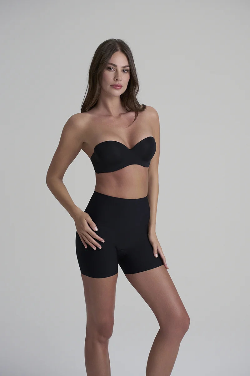 ByeBra - Sculpting Shapewear (Strong Support) Sculpting Mid Waist Shorty Black