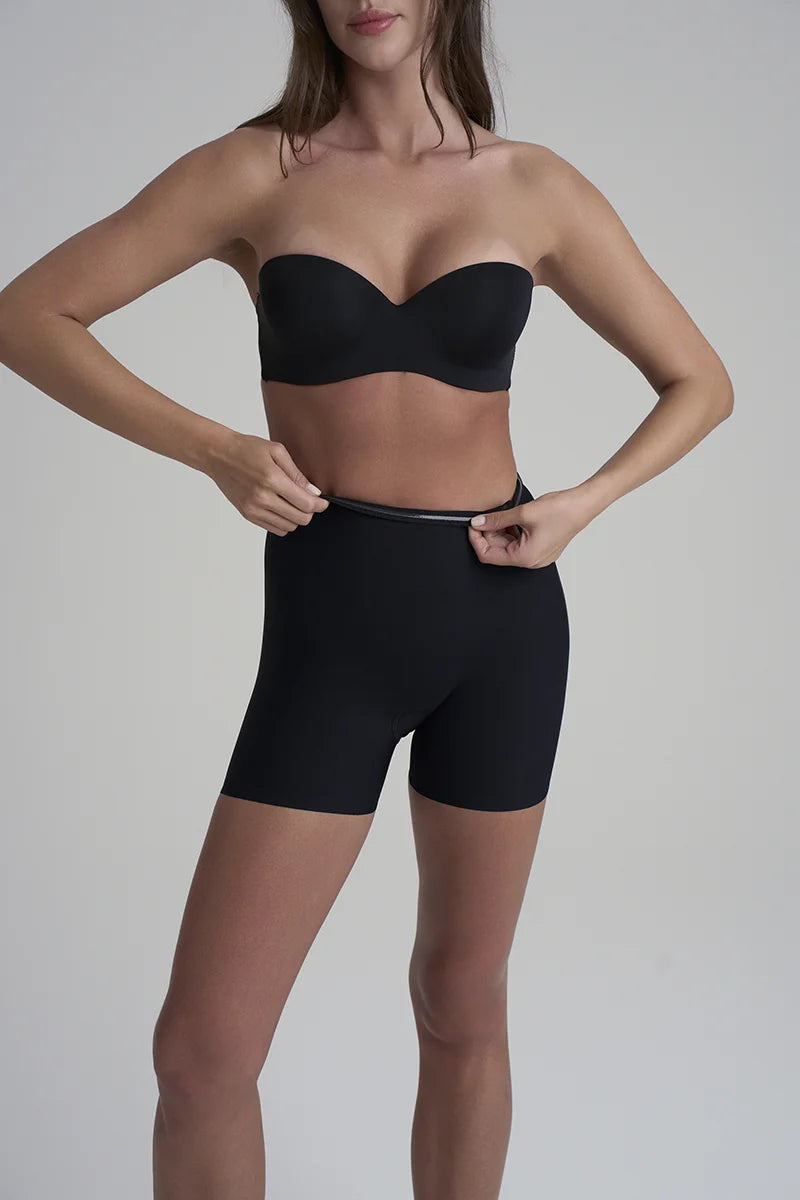 ByeBra - Sculpting Shapewear (Strong Support) Sculpting Mid Waist Shorty Black