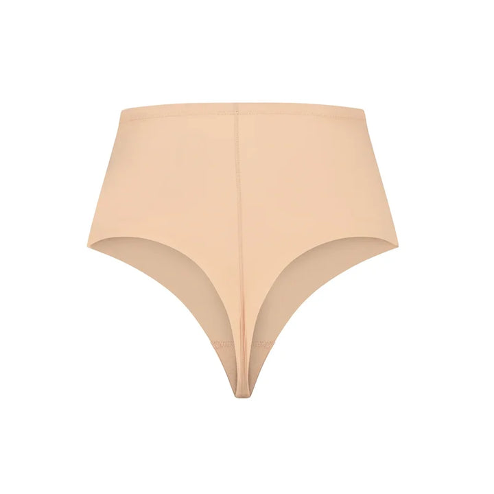 ByeBra - Sculpting Shapewear (Strong Support) Sculpting Mid Waist Thong Beige