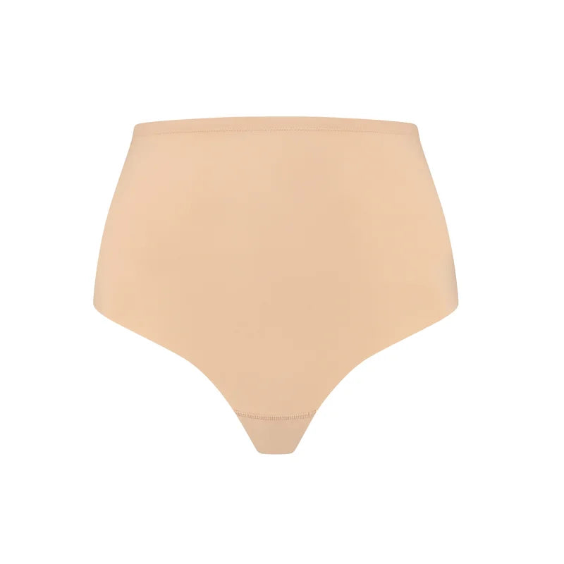 ByeBra - Sculpting Shapewear (Strong Support) Sculpting Mid Waist Thong Beige