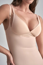ByeBra - Sculpting Shapewear (Strong Support) Sculpting Open Bust Dress Beige