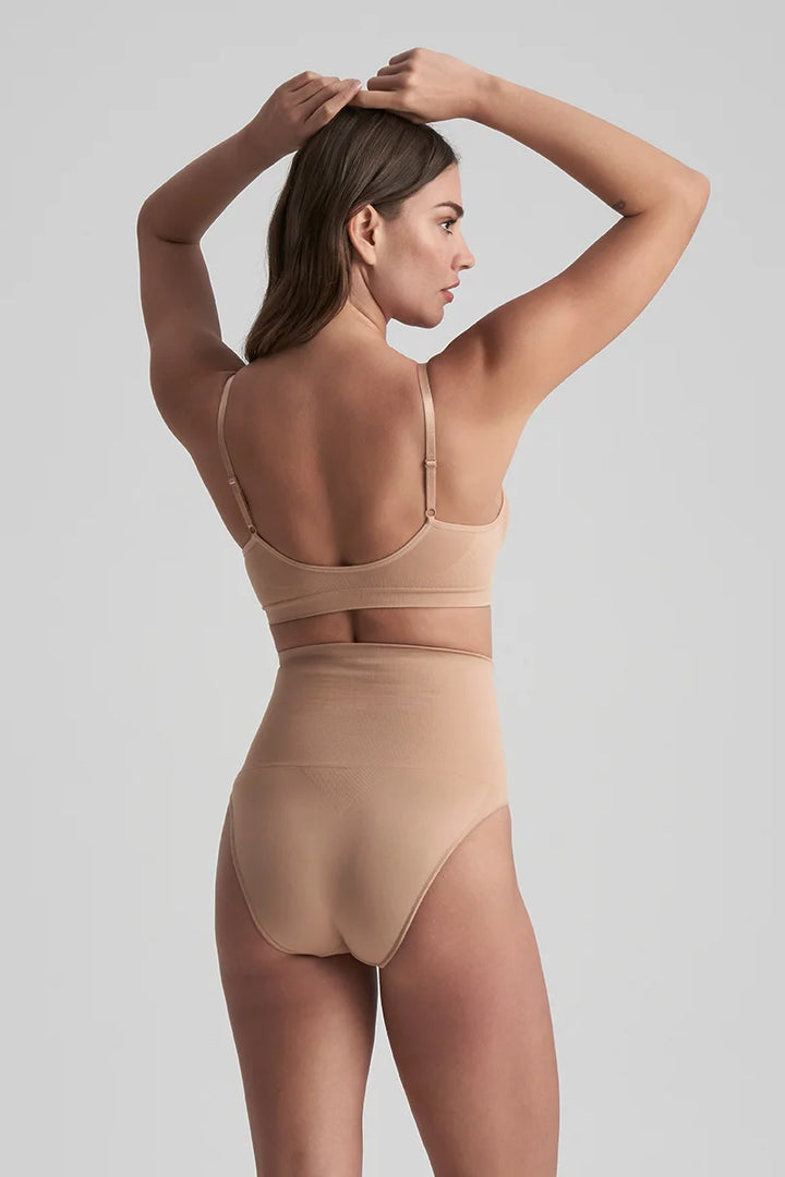 ByeBra - Seameless Shapewear (Strong Support) Seamless High Waist Brief Beige