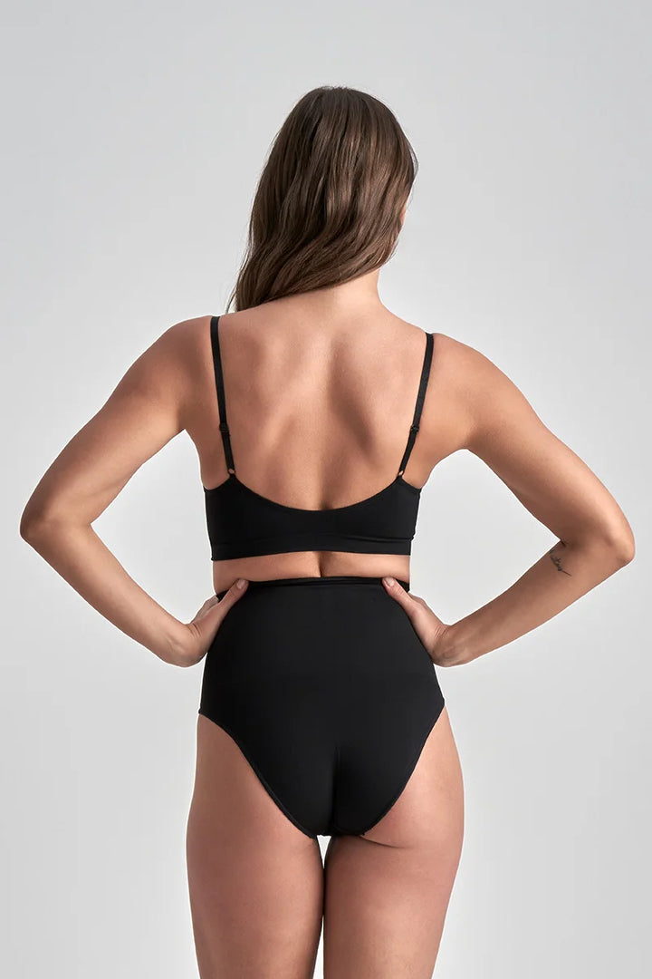 ByeBra - Seameless Shapewear (Strong Support) Seamless High Waist Brief Black