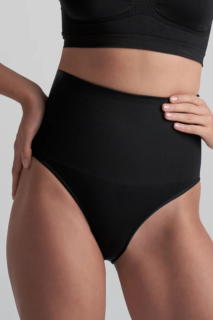 ByeBra - Seameless Shapewear (Strong Support) Seamless High Waist Brief Black