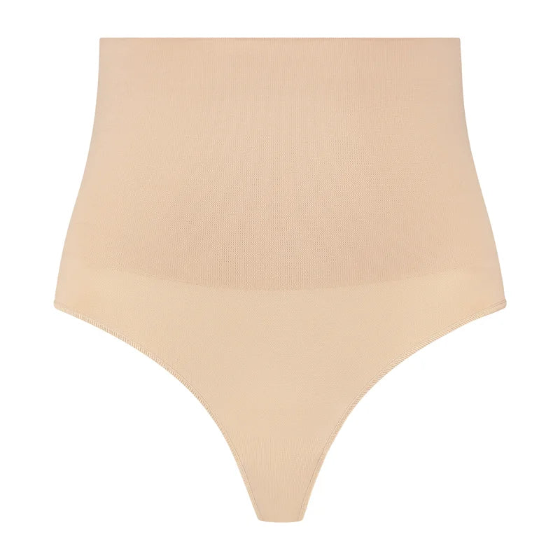 ByeBra - Seameless Shapewear (Strong Support) Seamless High Waist Thong Beige