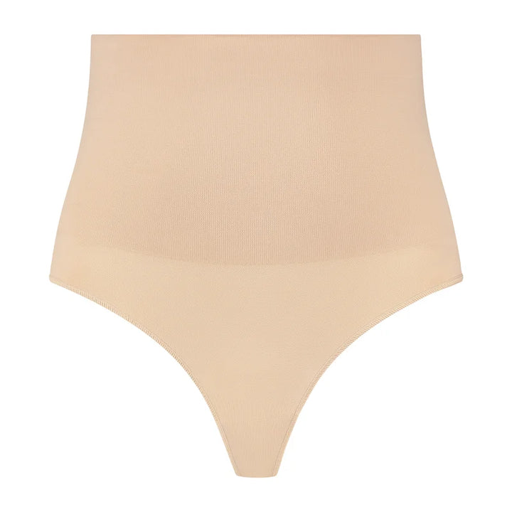 ByeBra - Seameless Shapewear (Strong Support) Seamless High Waist Thong Beige