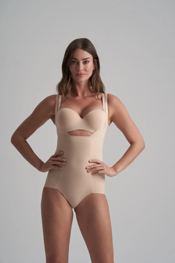 ByeBra - Smooth Essentials (Mid Support) Bodysuit Beige