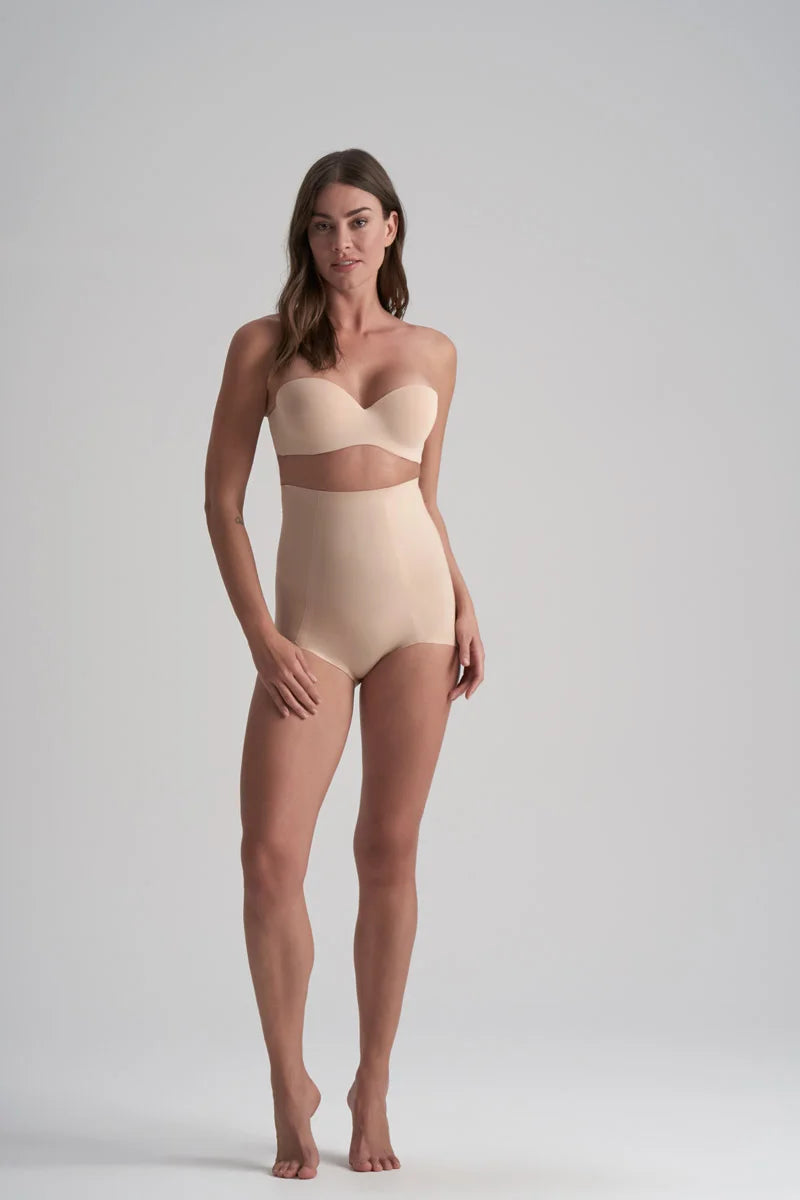 ByeBra - Smooth Essentials (Mid Support) High Waist Brief Beige