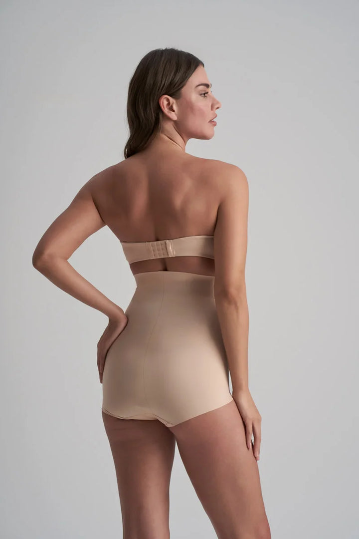 ByeBra - Smooth Essentials (Mid Support) High Waist Brief Beige