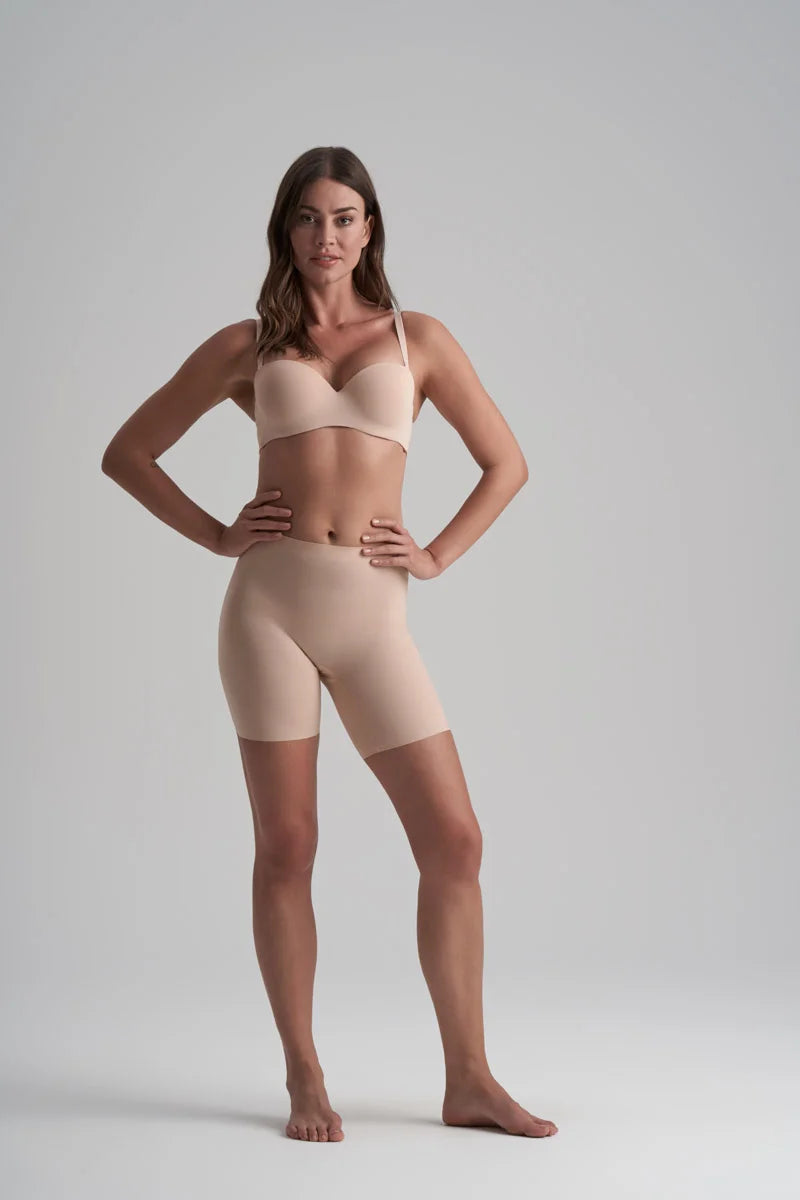ByeBra - Smooth Essentials (Mid Support) Mid Waist Short Beige