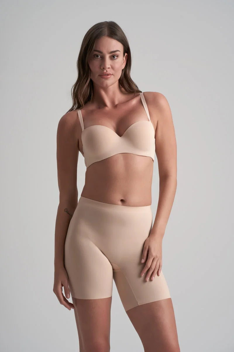 ByeBra - Smooth Essentials (Mid Support) Mid Waist Short Beige