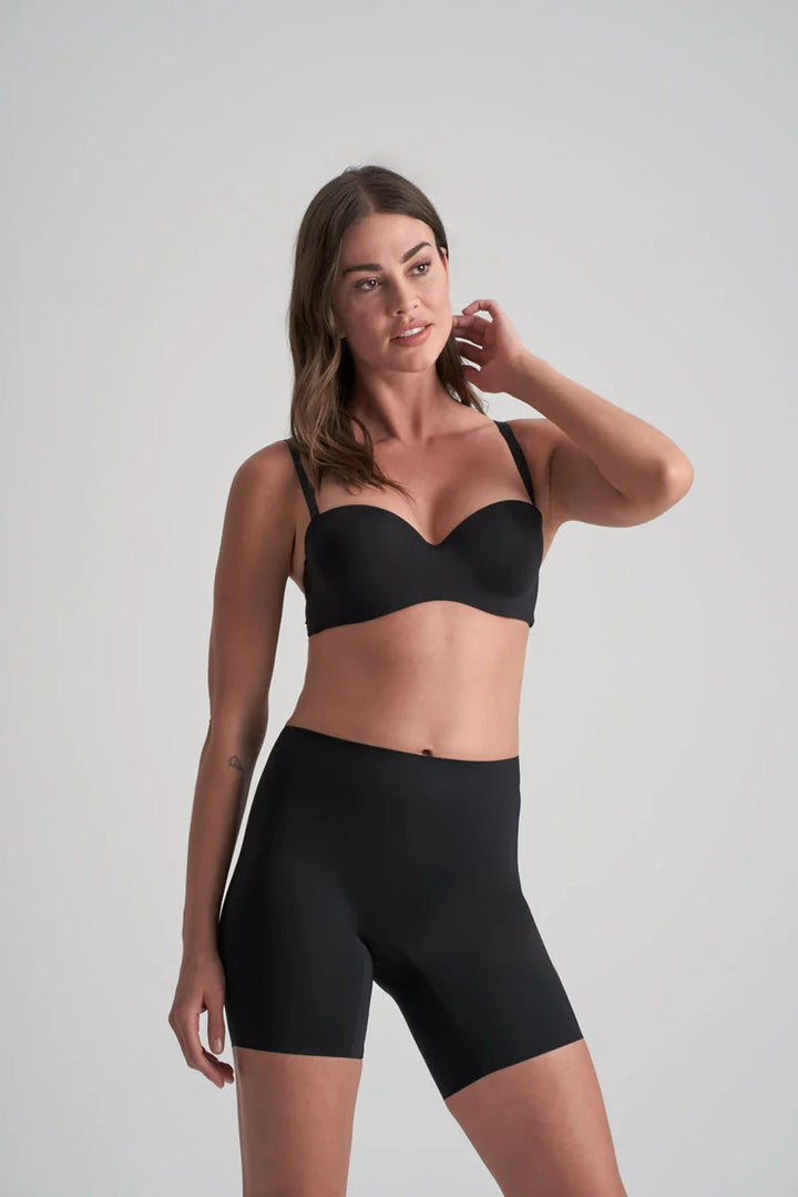 ByeBra - Smooth Essentials (Mid Support) Mid Waist Short Black
