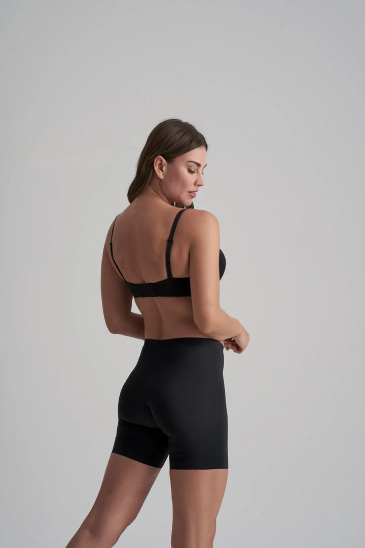 ByeBra - Smooth Essentials (Mid Support) Mid Waist Short Black