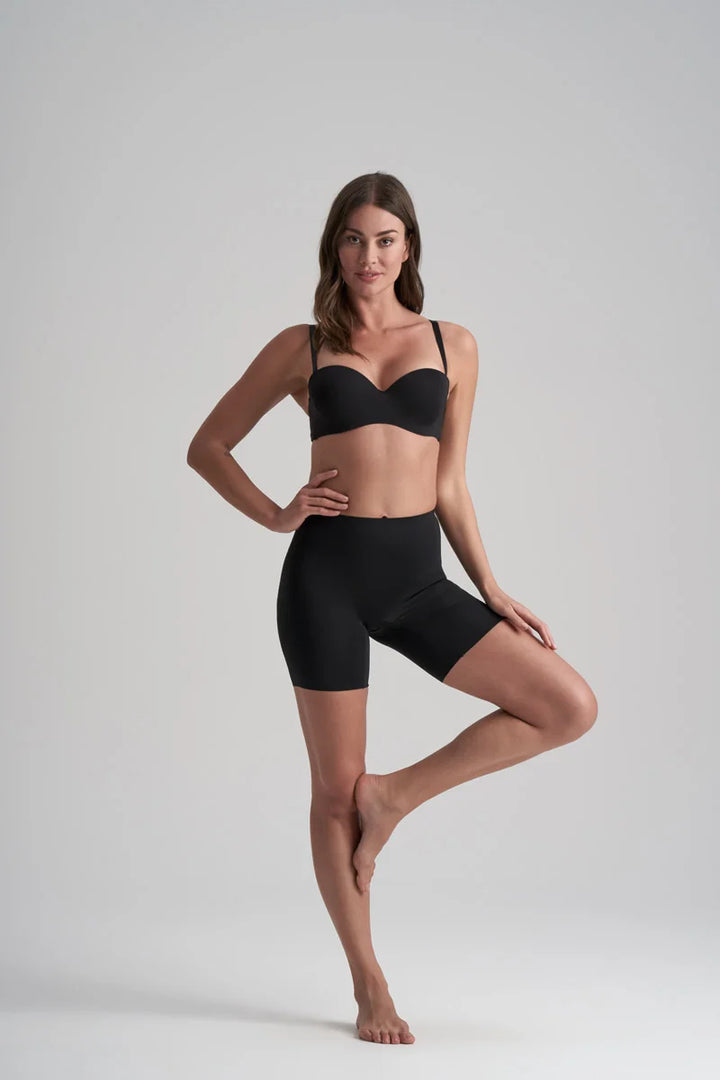 ByeBra - Smooth Essentials (Mid Support) Mid Waist Short Black