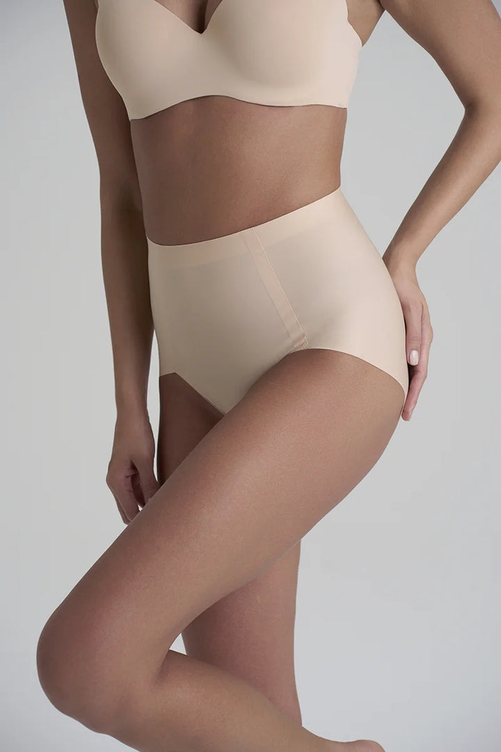 ByeBra - Smooth Essentials (Mid Support) Mid Waist Brief 2-Pack Beige