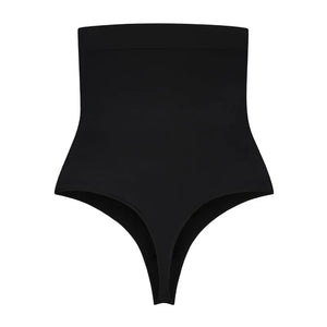 ByeBra - Seameless Shapewear (Strong Support) Soft Touch High Waist Thong Black