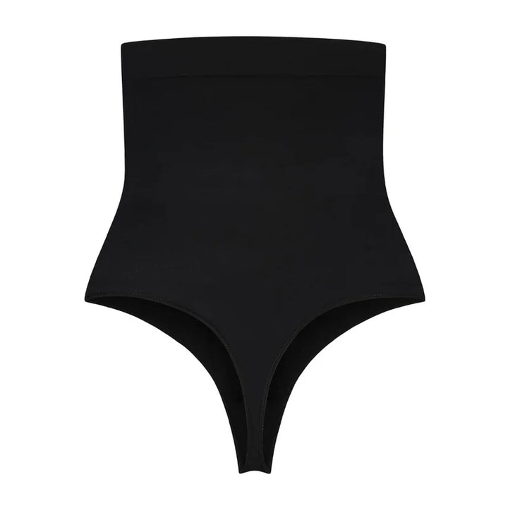 ByeBra - Seameless Shapewear (Strong Support) Soft Touch High Waist Thong Black