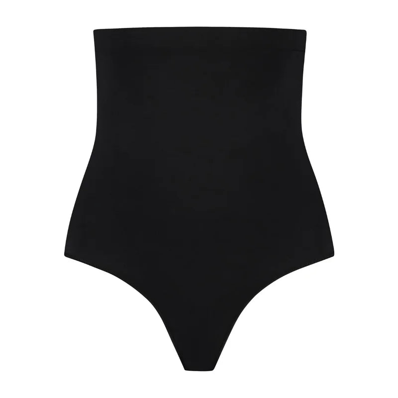 ByeBra - Seameless Shapewear (Strong Support) Soft Touch High Waist Thong Black