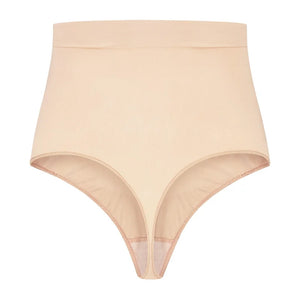 ByeBra - Seameless Shapewear (Strong Support) Soft Touch Mid Waist Thong Beige