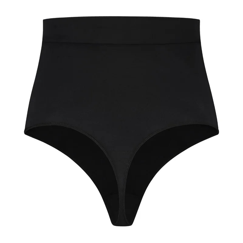 ByeBra - Seameless Shapewear (Strong Support) Soft Touch Mid Waist Thong Black