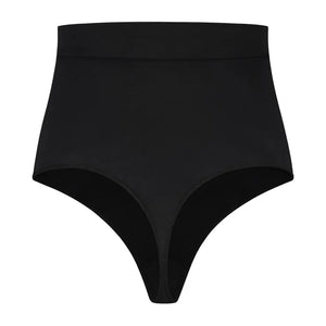 ByeBra - Seameless Shapewear (Strong Support) Soft Touch Mid Waist Thong Black
