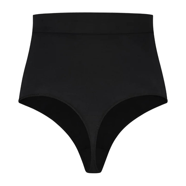 ByeBra - Seameless Shapewear (Strong Support) Soft Touch Mid Waist Thong Black