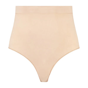 ByeBra - Seameless Shapewear (Strong Support) Soft Touch Mid Waist Thong Beige
